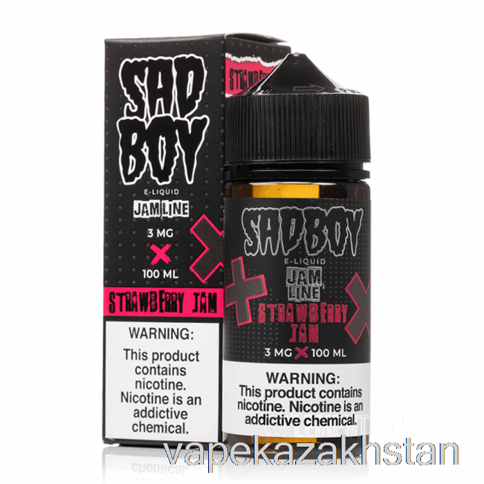 Vape Disposable Strawberry Jam - Sadboy - 100mL 0mg